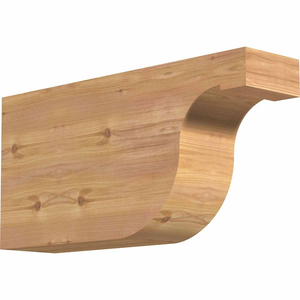 Ekena Millwork Del Monte Smooth Rafter Tail, Western Red Cedar, 5 1/2"W x 12"H x 24"L RFT06X12X24DEL00SWR - main